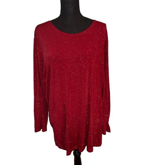Red Glitter Blouse Notations - Picture 1 of 6